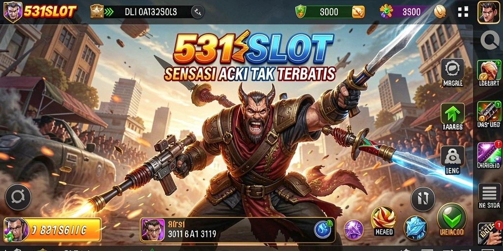Gameplay menyenangkan dengan karakter aksi dalam 531SLOT.