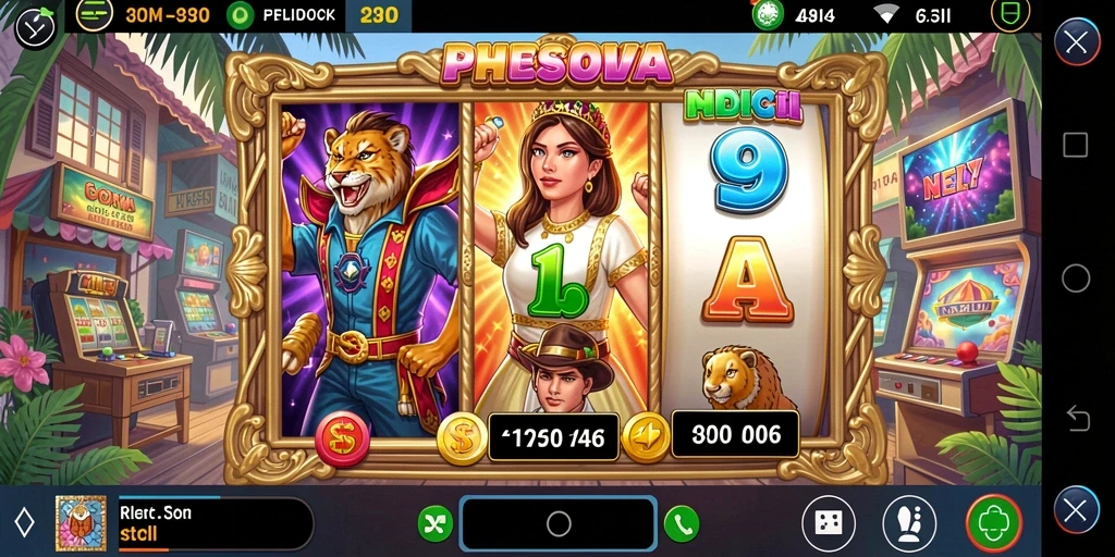 Screenshot gameplay <strong>8II</strong> menunjukkan putaran slot yang mendebarkan dan grafis menakjubkan.
