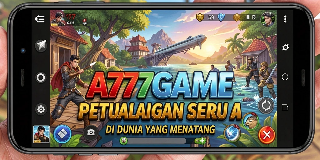 Screenshot gameplay A777GAME dengan aksi petualangan seru.