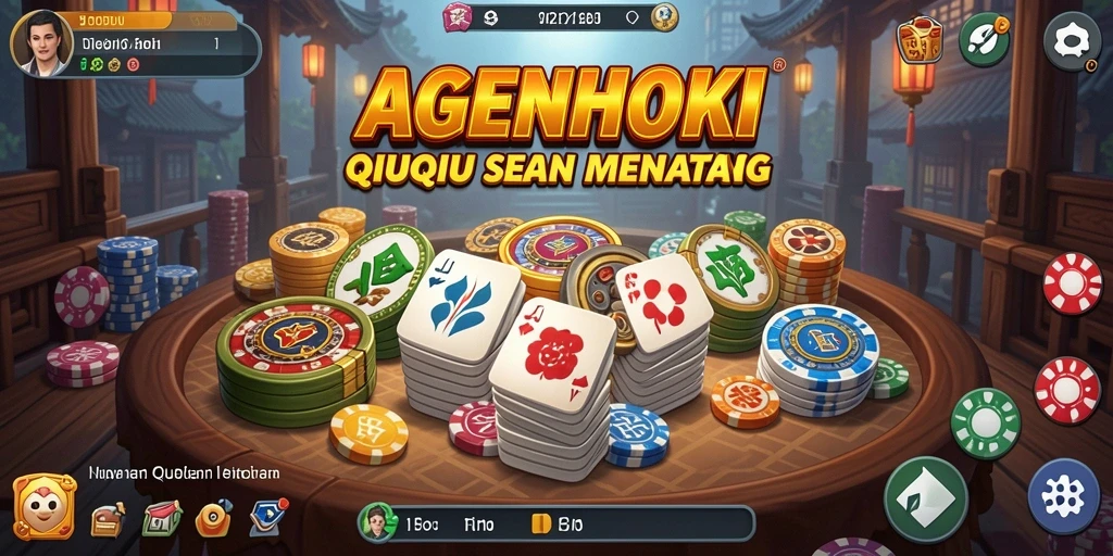 Screenshot gameplay QiuQiu AGENHOKI yang menarik.
