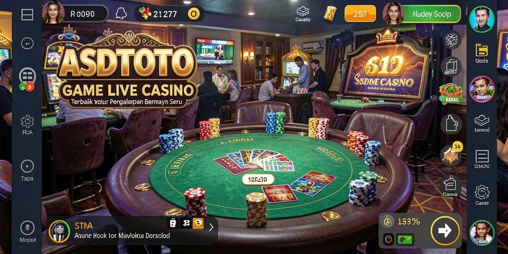Tampilan gameplay seru di ASDTOTO dengan dealer langsung.