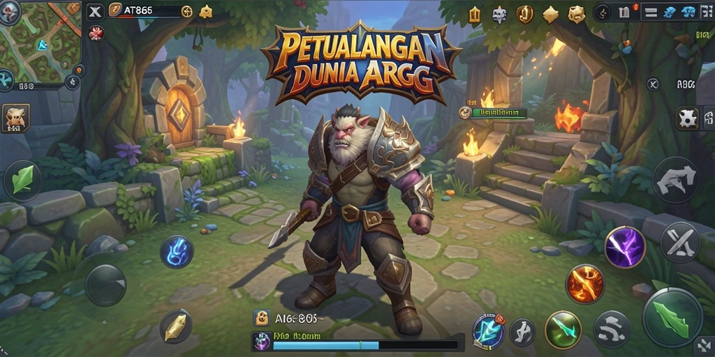 Tampilan gameplay menegangkan dalam ARPG AT866 dengan karakter yang beraksi.