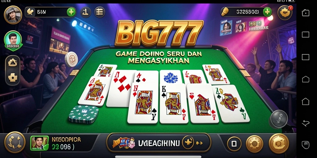 Tampilan gameplay Domino yang seru dan interaktif.