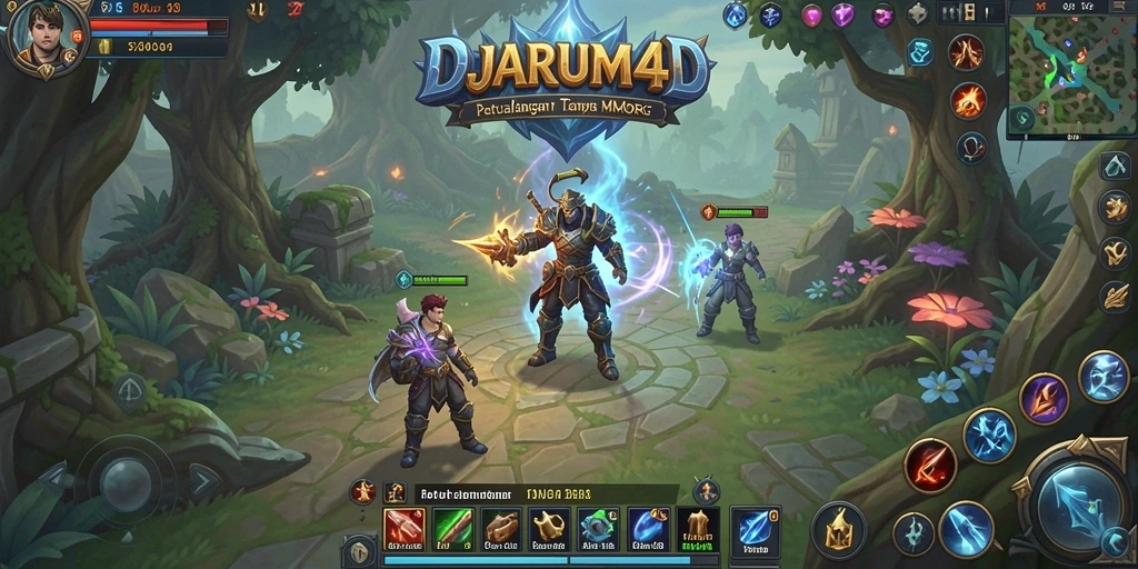 Tangkapan layar utama gameplay DJARUM4D dengan aksi seru dalam MMORPG.