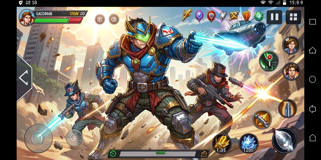 Tampilan menegangkan dari aksi gameplay GACOR668.