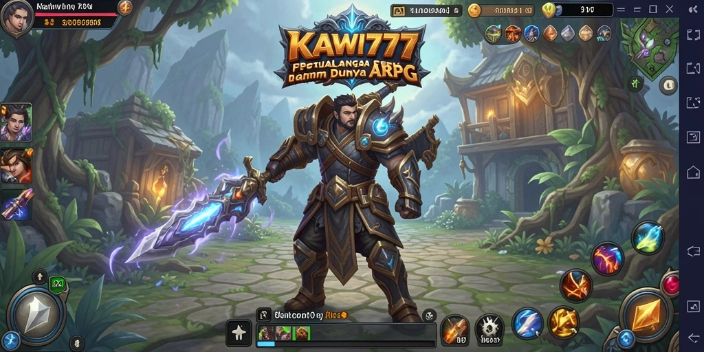 Tampilan gameplay KAWI777 yang mendebarkan dalam dunia ARPG.