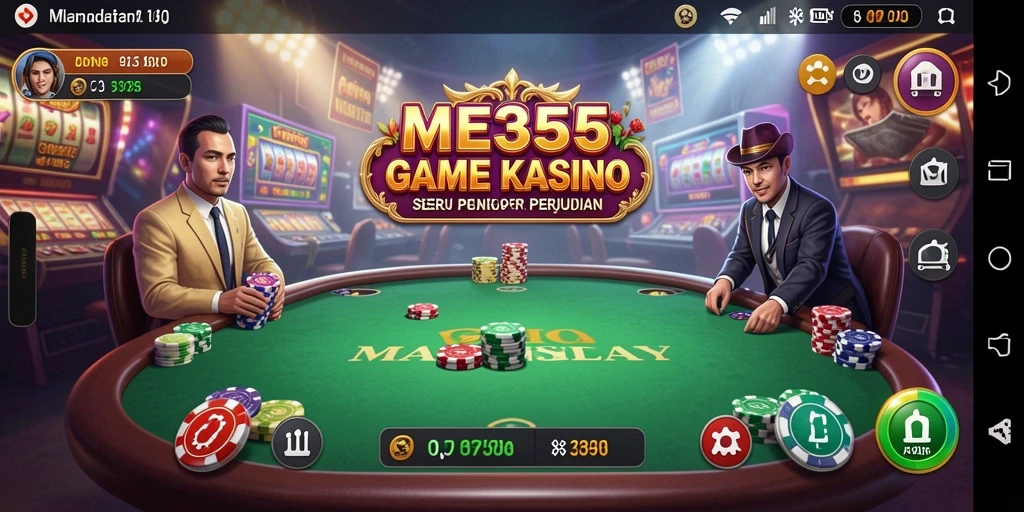 Tampilan gameplay seru dan menarik dari ME355 di dunia Kasino.