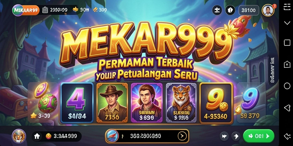 Screenshot MEKAR99 menunjukkan pengalaman bermain slot yang seru.