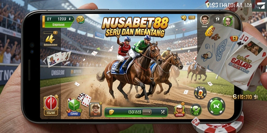 Screenshot NUSABET88 menampilkan aksi balap yang mendebarkan.