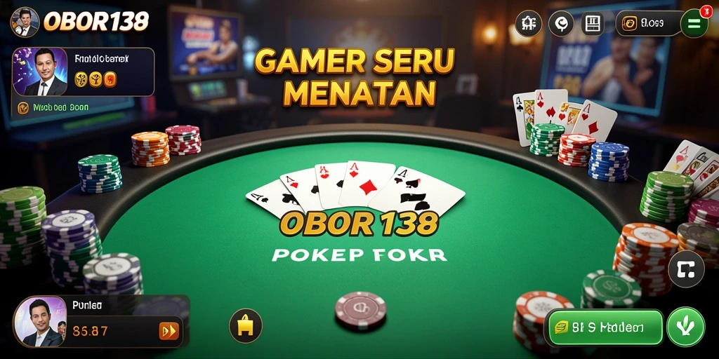 Tampilan screenshot OBOR138 dengan gameplay poker yang menarik.