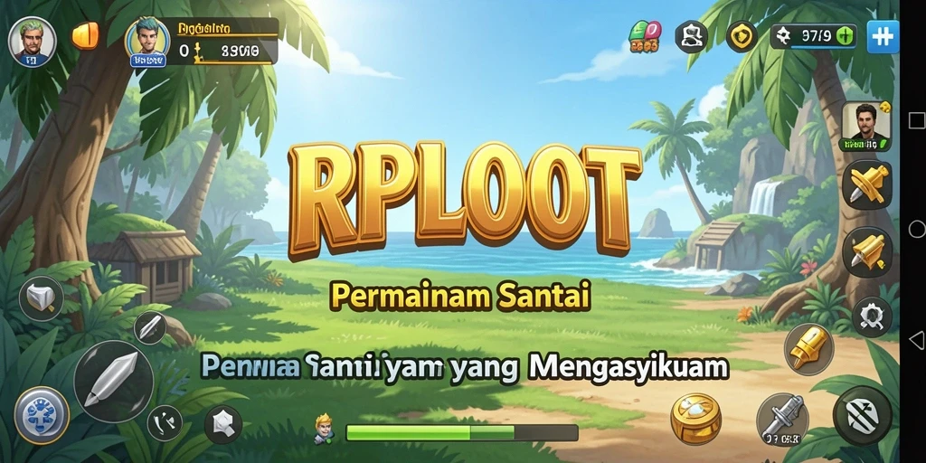 Tangkapan layar gameplay RPLOOT yang penuh warna dan menarik.