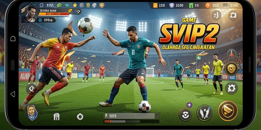 Screenshot gameplay <strong>SVIP2</strong> dengan aksi olahraga yang seru.