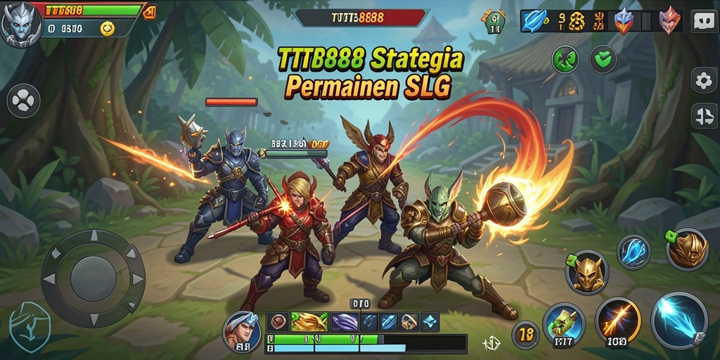 Tampilan gameplay SLG yang menakjubkan dan interaktif.