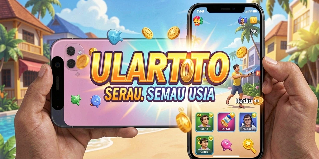 Tampilan gameplay ULARTOTO yang menarik dan penuh warna.