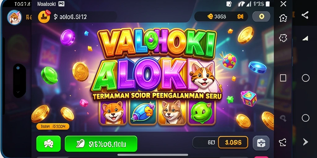 Screenshot tampilan permainan slot VALOHOKI yang memukau.