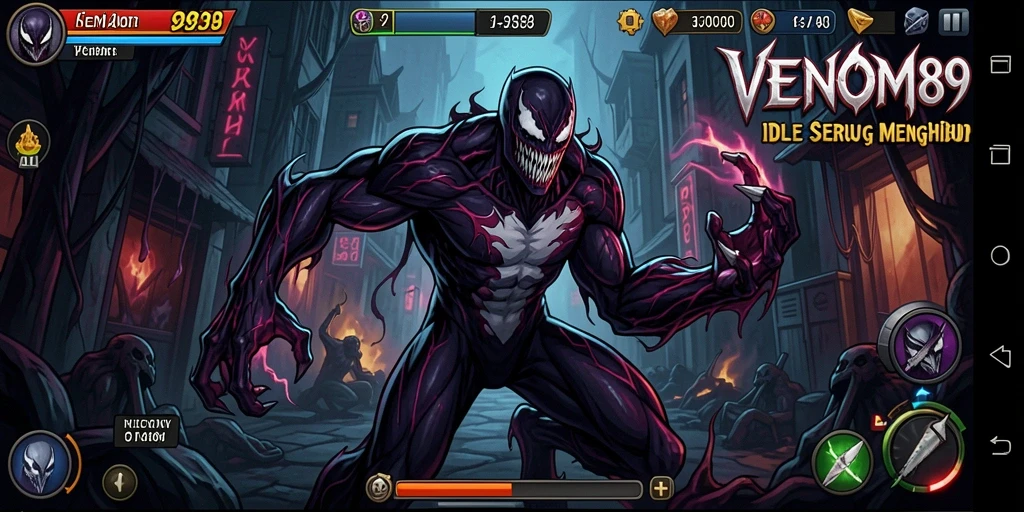 Tampilan gameplay <strong>VENOM889</strong> yang menarik dan penuh warna.