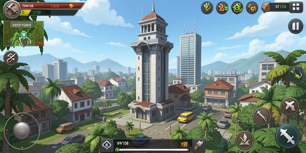Gameplay menara pertahanan yang seru dan menantang di VW108.